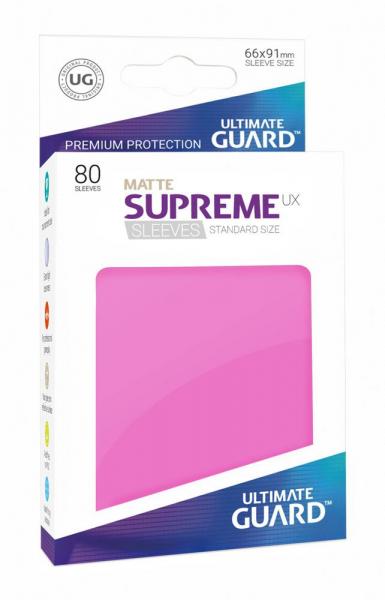 Ultimate Guard Supreme UX Sleeves Standardgröße Matt Pink - 80 Stück